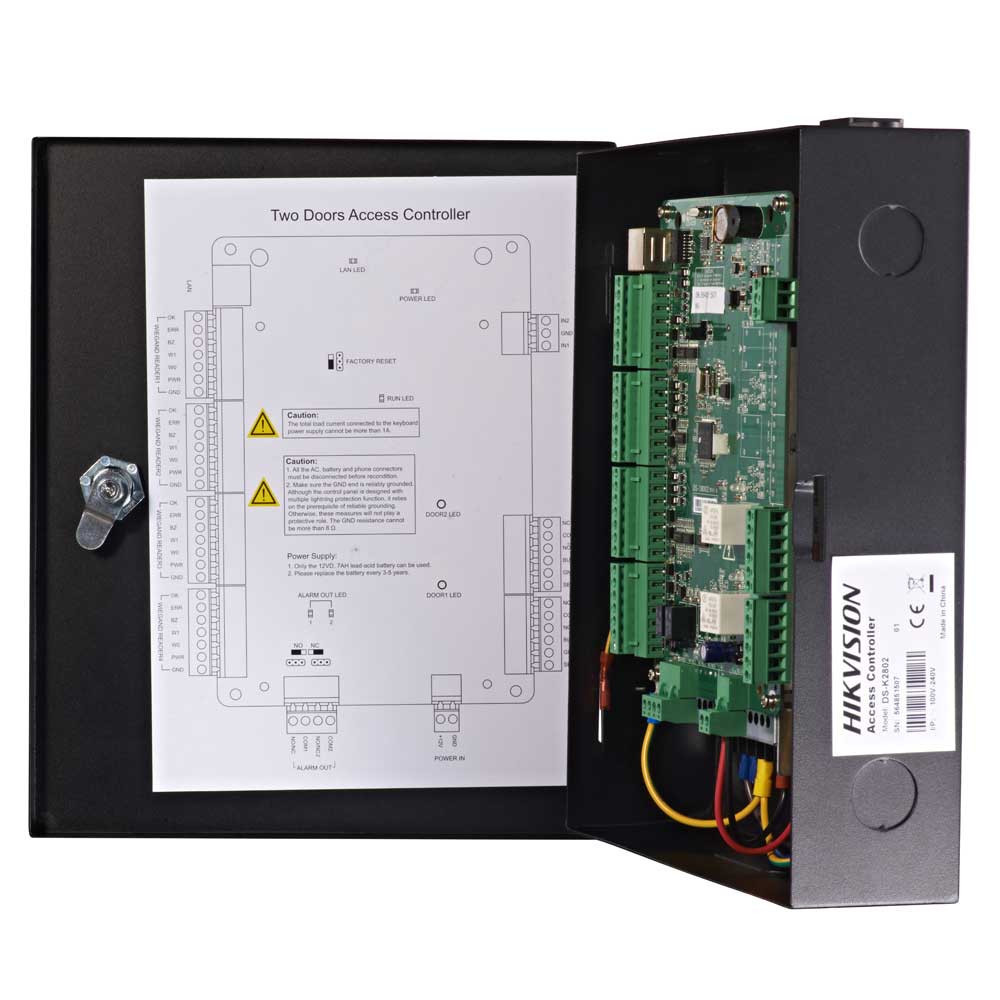 Контроллер доступа для 2 дверей Hikvision DS-K2802 - фото 4 - id-p2033456832