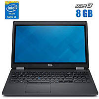Ноутбук Б-класс Dell Latitude E5550 / 15.6" (1366x768) TN Touch / Intel Core i5-5300U (2 (4) ядра по 2.3 - 2.9
