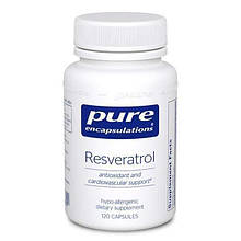 Ресвератрол, Resveratrol, Pure Encapsulations, 120 капсул
