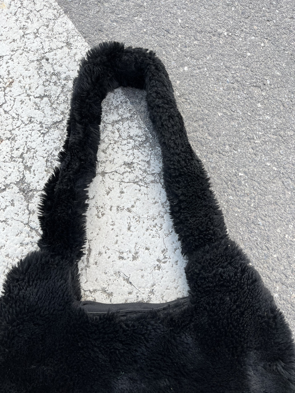 Сумка багет Тедди, сумка из эко-мехфа, плюшевая сумка мини - фото 3 - id-p2019261349