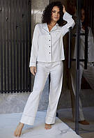 Шелковые пижамные штаны Felena Ivory 750 42(S) Белый