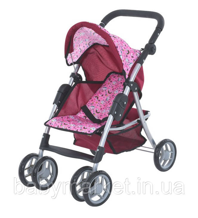 Коляска для ляльок Melogo 9352/011 (burgundy)