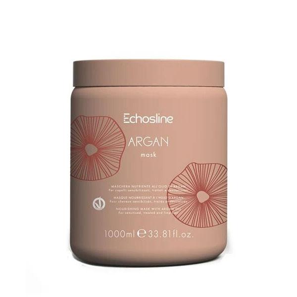 ECHOSLINE Argan Veg Mask Маска для волосся живильна з Аргановою олією 1л (Оригінал), фото 1