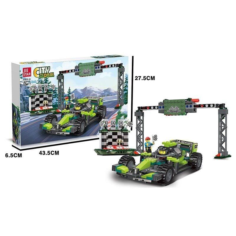 Конструктор Гонки JIESTAR City Global 55011, 436 деталей, фігурки