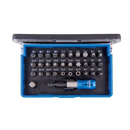 Набір біт вставок 1/4" TORX, HEX, PZ, PH, SLOT 32шт King Tony 1032CQ, фото 1