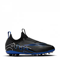 Сороконожки Nike Jr. Mercurial Vapor 15 Academy Little/Big Kids' Artificial-Grass Soccer Cleats Black/Chrome, оригінал. Доставка