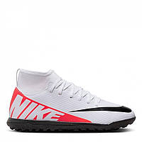 Сороконожки Nike Mercurial Superfly Club DF Junior Trainers Crimson/White Доставка від 14 днів - Оригинал