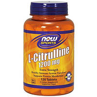 Цитруллин NOW Foods L-Citrulline 1200 mg 120 Tabs FE, код: 7518416