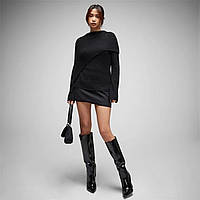 Кофта Missguided Rib Knit Overlay Jumper BLACK, оригінал. Доставка від 14 днів