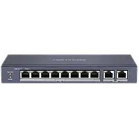 Комутатор 8 портів некерований Hikvision DS-3E0310P-E/M PoE