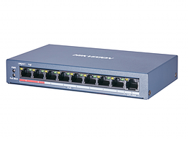 Комутатор 8 портів некерований Hikvision DS-3E0109P-E/M(B) POE