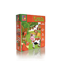 Настольная игра в ассоциации "В лесу и на ферме" Vladi Toys VT1804-46 укр, World-of-Toys