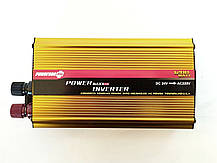 Перетворювач напруги (Інвертор) PowerOne Plus 24V-220V 1200W, фото 5
