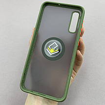 Чохол для Samsung Galaxy A50 чохол з кільцем підставкою на телефон самсунг а50 зелений t8b, фото 3