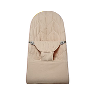 Змінний чохол на шезлонг Baby Bjorn Balance Soft колір бежевий колосок/бавовна (BBS-00-16), фото 8