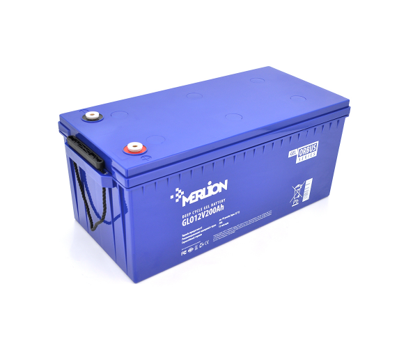 Аккумуляторна батарея ORBUS CG12200 GEL 12 V 200 Ah (522 х 238 х 222) Black 62 k для квартир, будинків та котлів