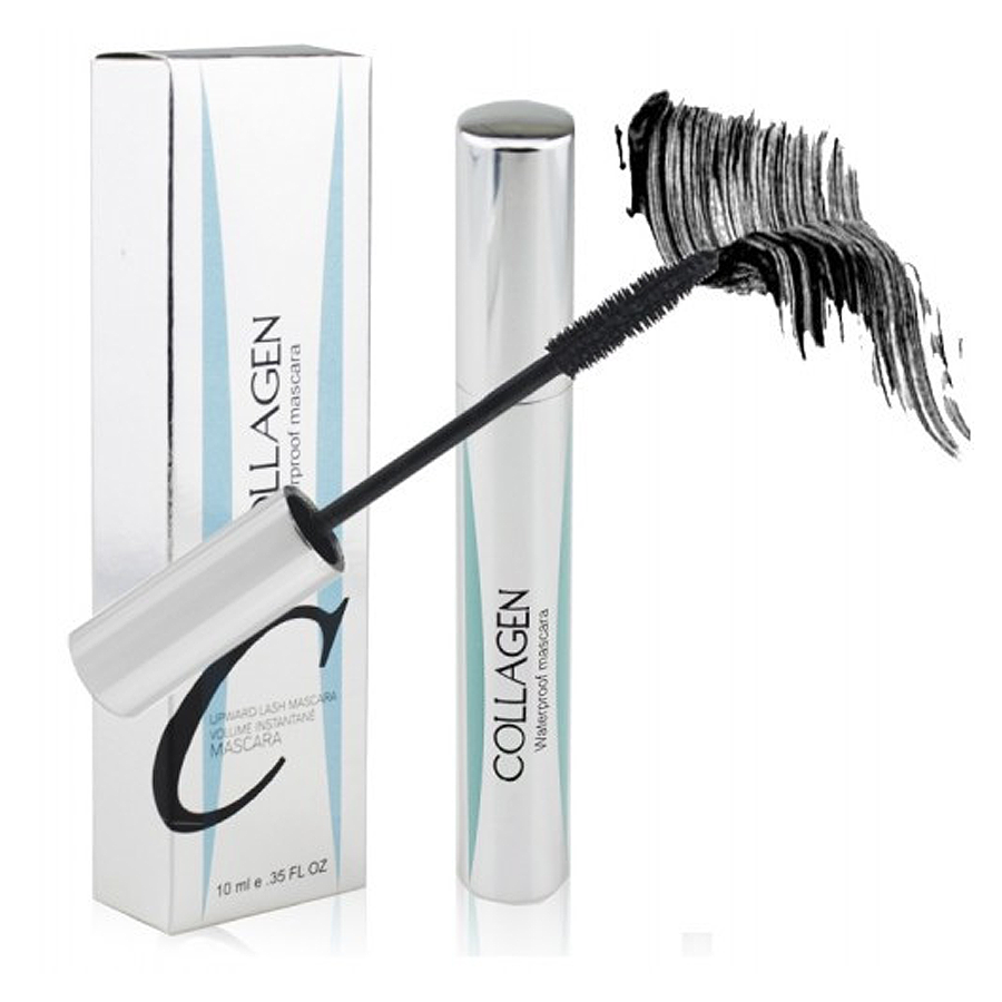 Водостійка туш для вій із колагеном Enough Collagen Waterproof Volume Mascara, 10 мл Чорна
