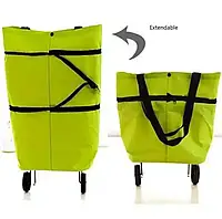 Сумка-тележка для продуктов 2в1 с колесами, хозяйственная сумка для покупок
