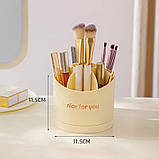 Органайзер багатофункціональний обертовий для косметики, канцелярії. Настільна підставка зберігання, фото 5