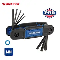 Набор ключей шестигранных сложных HEX (8 шт.) CR-V WORKPRO PRO WP222028