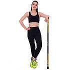 Палка гімнастична Бодібар Body Bar Zelart FI-2611-2 вага 2кг чорний-жовтий, фото 3