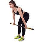 Палка гімнастична Бодібар Body Bar Zelart FI-2611-2 вага 2кг чорний-жовтий, фото 6