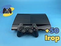 Playstation 3 (PS 3 SuperSlim) на 500gb, Прошитая, 50 игр