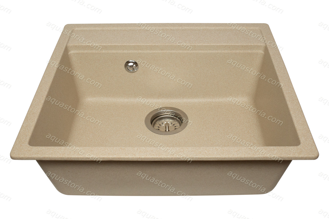 Гранітна мийка Aquaton №9 570х510 Бежева