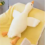 Іграшка гуска обіймуся 50 см | Дитяча плюшева іграшка високої якості | Гусак м'який, фото 2