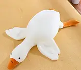 Іграшка гуска обіймуся 50 см | Дитяча плюшева іграшка високої якості | Гусак м'який, фото 4