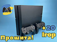 Playstation 4 Fat 1Tb, Прошита(9.00), Два джойстика,  20 ігор