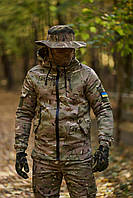 Тепла тактична куртка Terra мультикам, Армійський одяг для ЗСУ чоловіча військова куртка multicam