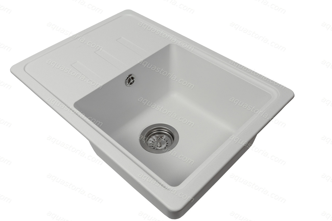 Гранітна мийка Aquaton №10 620х435 Біла, фото 1