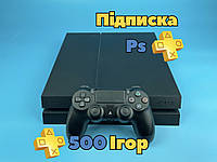 Playstation 4 Fat CUH-12xx 1ТБ, Подписка PS Plus Deluxe(12 месяцев), + 500 игр, (Матовая)