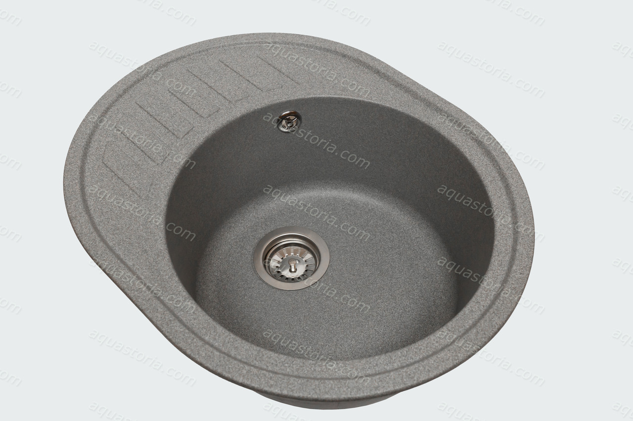 Гранітна мийка Aquaton №11 620х500 Сіра, фото 1