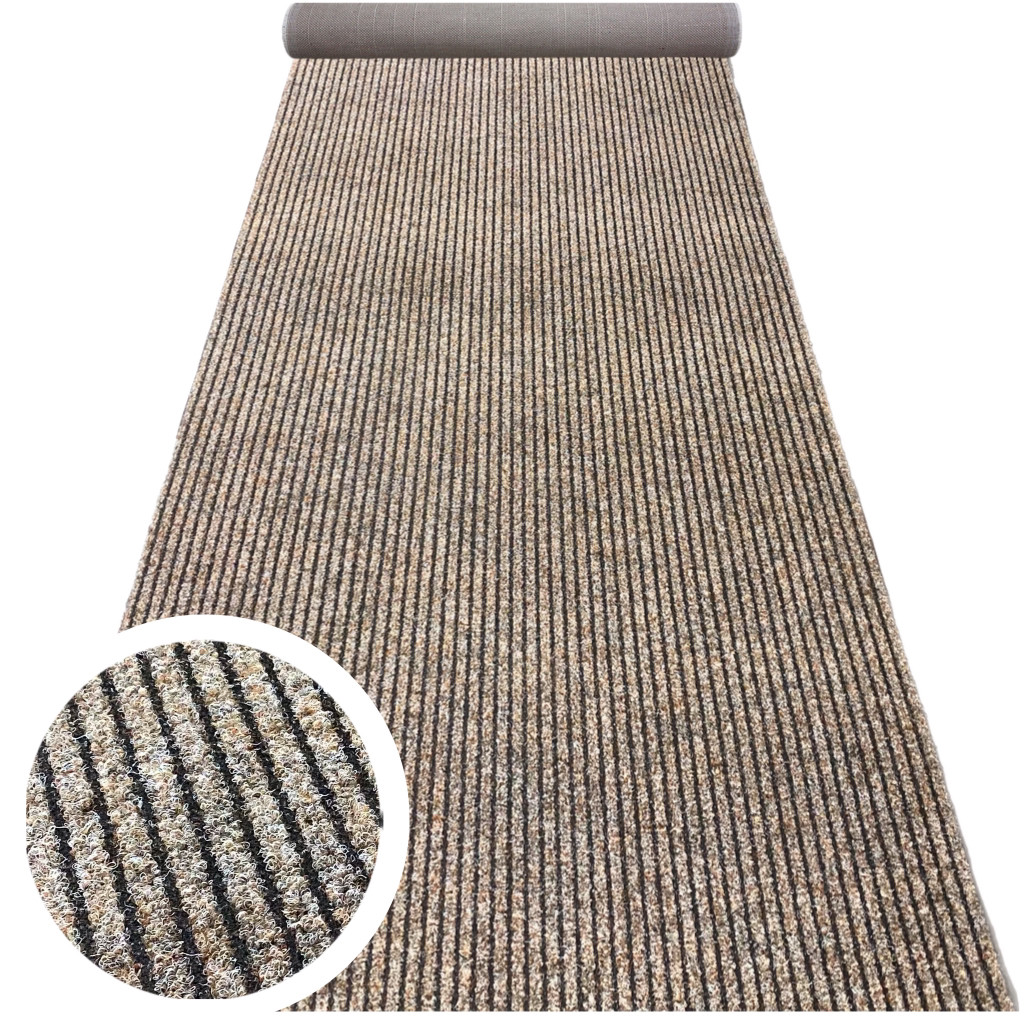 4м Доріжка брудозахисна Sheffield колір 60, темний бежевый. Для магазинів, поліклінік, будинків.