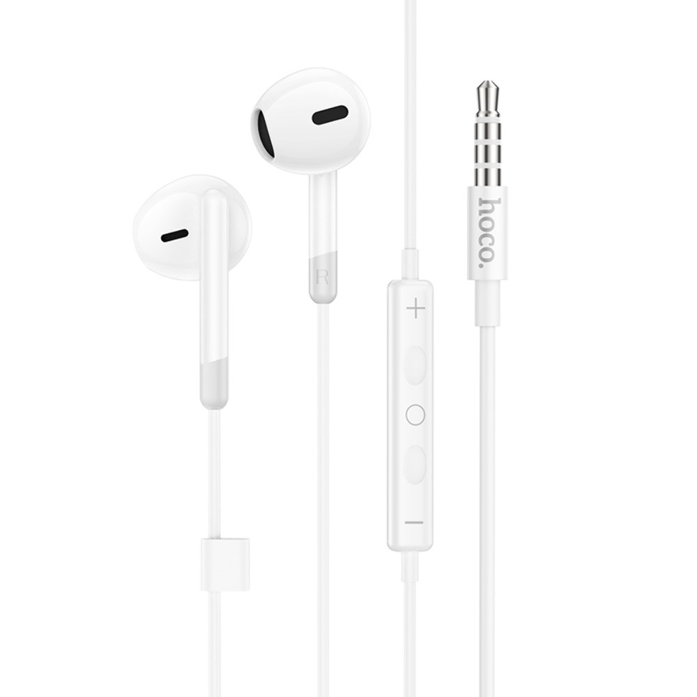 DR Навушники вкладиші Hoco M109 Jack 3.5 white, фото 1