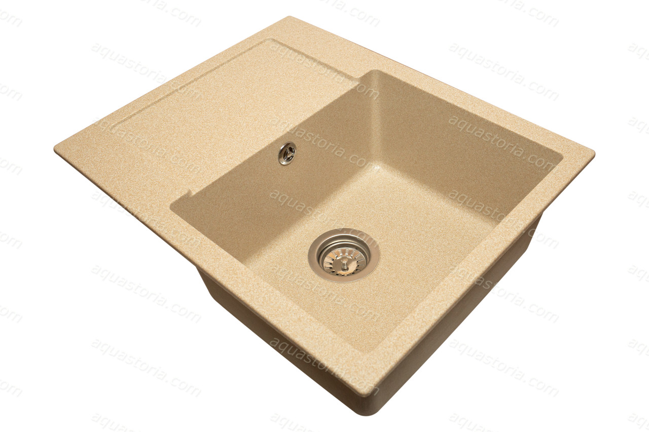 Гранітна мийка Aquaton No12 620х500 Бежева