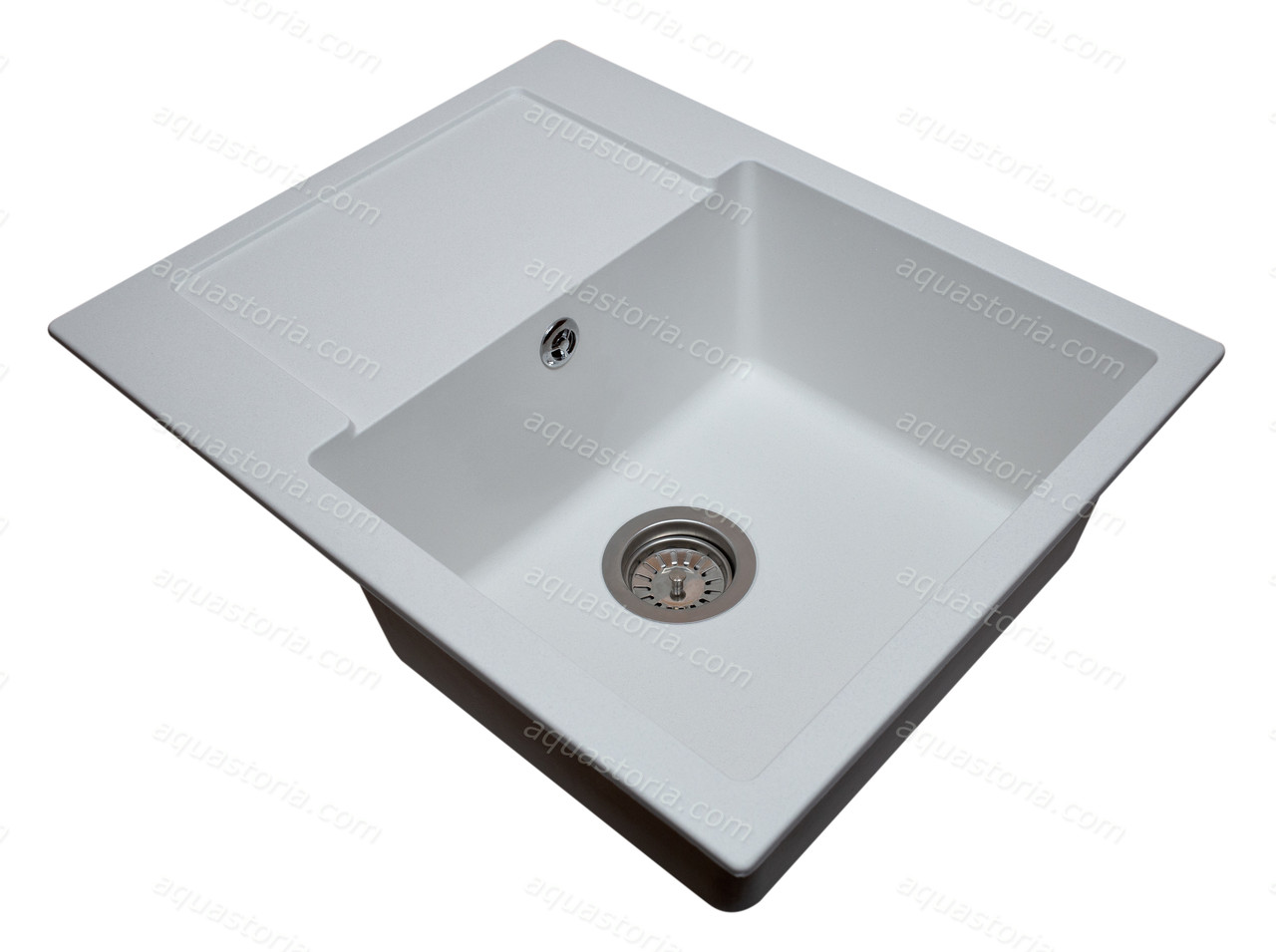 Гранітна мийка Aquaton No12 620х500 Біла