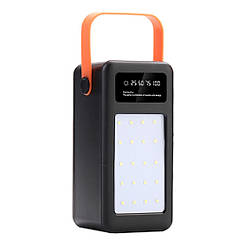 DR Корпус Multi-powerbank S28, під елементи 18650 до 28 шт., 22.5W, з ліхтарем, чорний