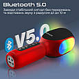 Мікрофон для караоке Promate VocalMic Bluetooth, 2xAUX, LED Red (vocalmic.red), фото 5