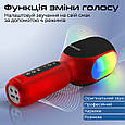 Мікрофон для караоке Promate VocalMic Bluetooth, 2xAUX, LED Red (vocalmic.red), фото 3