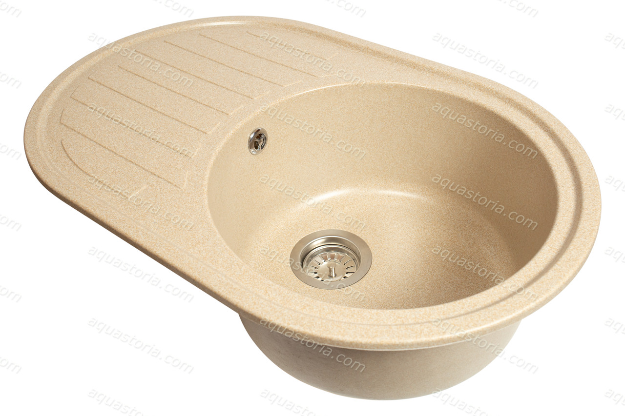 Гранітна мийка Aquaton №13 770х500 Бежева, фото 1