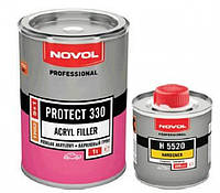 Акриловый грунт для авто Novol Protect 330 5:1 +отвердитель Н5220 (1л + 0.20л), черный