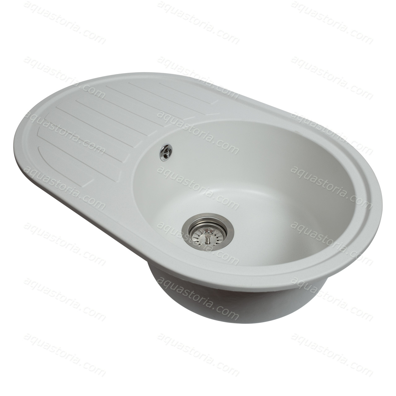 Гранітна мийка Aquaton №13 770х500 Біла, фото 1