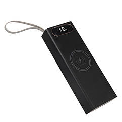 YUF Корпус Multi-powerbank L20, под элементы 18650 до 20 шт, 22.5+15W, с беспроводной зарядкой и фонарём, черный