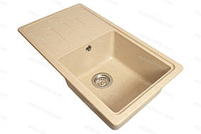 Гранітна мийка Aquaton No14 780х435 Бежева