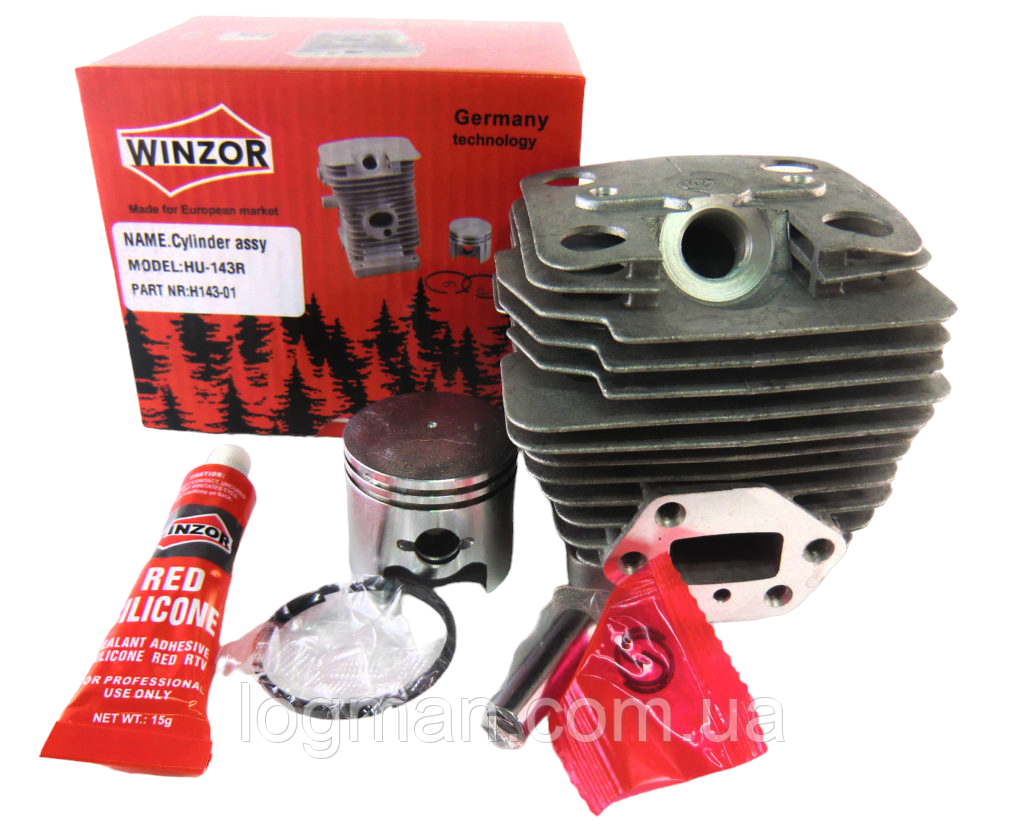 Поршнева група для Husqv 143R мотокоси на бензокосу Хускв сто сорок три в зборі (1200808), фото 1