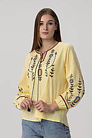 Вишиванка сорочка з принтом жіноча Park karon 23150 36 Жовтий (2000990154224A) 38