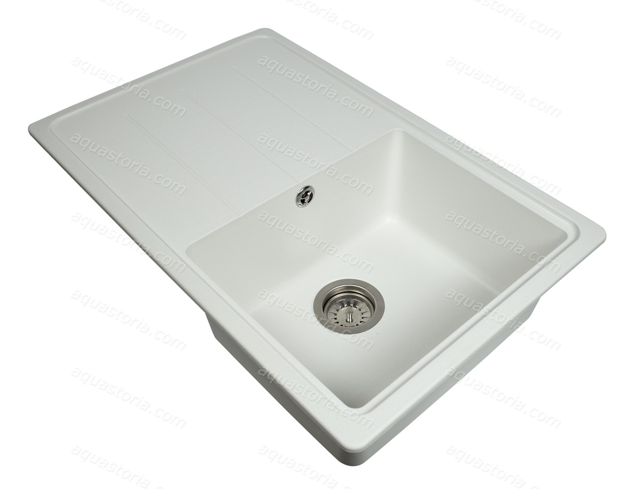 Гранітна мийка Aquaton No15 780х500 Біла
